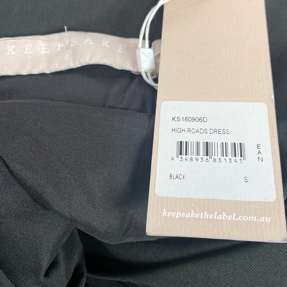 Keepsake The Label High Roads Black Lace Criss Cross Halter Backless Dress Sz S - Picture 11 of 16